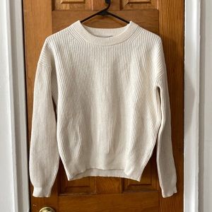 Everlane cashmere round rib crew